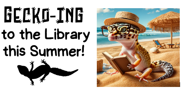 Gecko on the beach reading